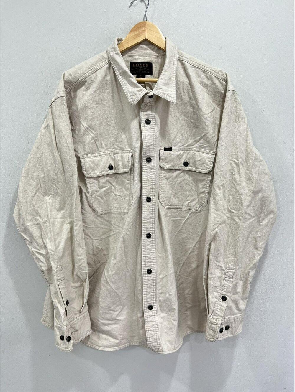 Mens Filson Field Flannel Button Up Shirt 3XL